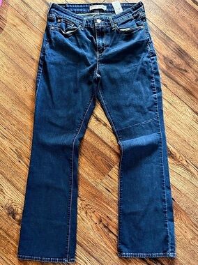 Signature by Levi Strauss Mid Rise Bootcut Jeans Dark Wash Size 8